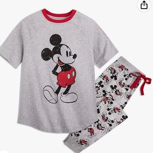 Disney Grey Vintage Micky Pajama Set L